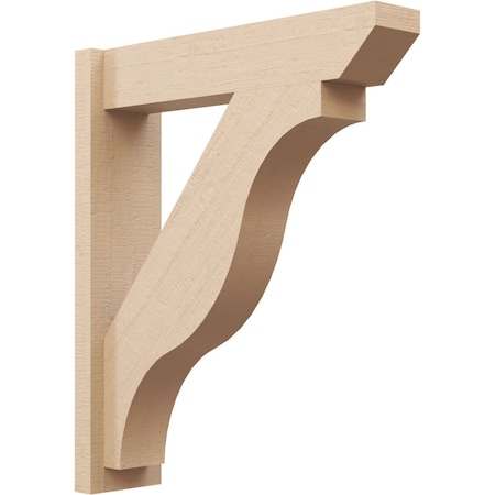 Ekena Millwork 5 1/2-in W x 22-in D x 26-in H Funston Slat Rough Cedar Woodgrain TimberThane Outlooker, Primed Tan OUTUR055X22X26FST24RCPR